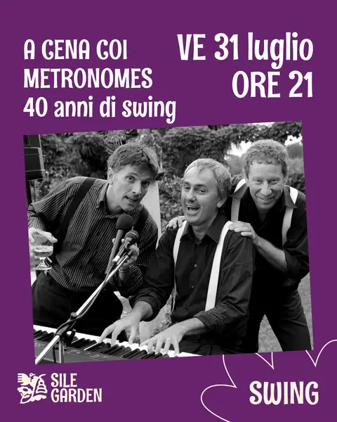 Locandina · A cena con i metronomes - 40 anni di Swing